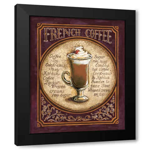 French Coffee Black Modern Wood Framed Art Print by Gorham, Gregory