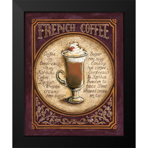 French Coffee Black Modern Wood Framed Art Print by Gorham, Gregory