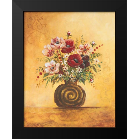 Yellow Floral Study I Black Modern Wood Framed Art Print by Gorham, Gregory