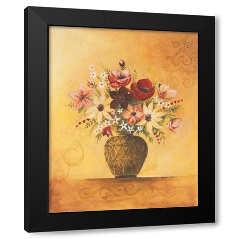 Yellow Floral Study II Black Modern Wood Framed Art Print by Gorham, Gregory