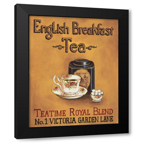 English Breakfast Black Modern Wood Framed Art Print with Double Matting by Gorham, Gregory