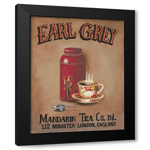 Earl Grey Black Modern Wood Framed Art Print with Double Matting by Gorham, Gregory