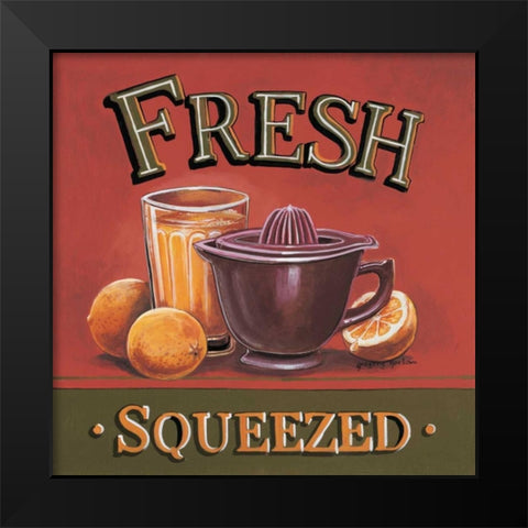Fresh Squeezed Black Modern Wood Framed Art Print by Gorham, Gregory