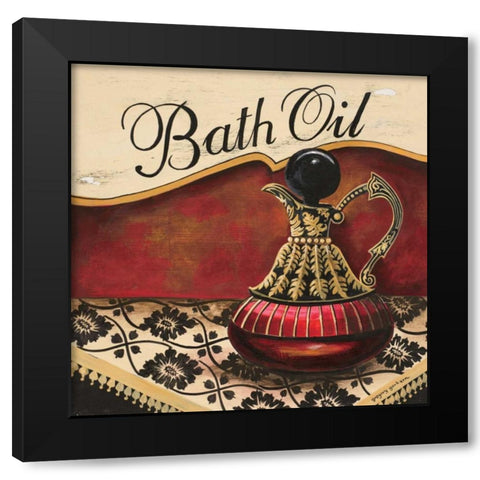 Bath Oil Black Modern Wood Framed Art Print by Gorham, Gregory