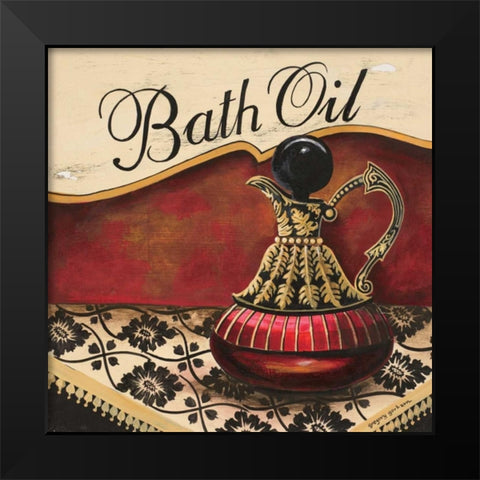 Bath Oil Black Modern Wood Framed Art Print by Gorham, Gregory