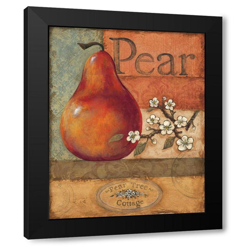 Pear Crate Black Modern Wood Framed Art Print by Gorham, Gregory