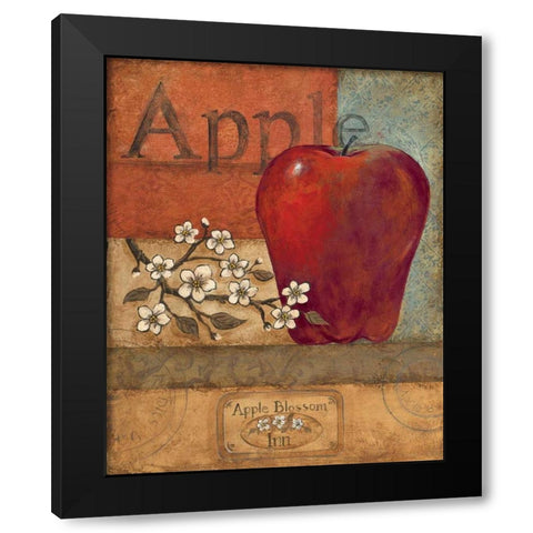 Apple Crate Black Modern Wood Framed Art Print by Gorham, Gregory