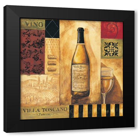 Villa Toscano Sq. Black Modern Wood Framed Art Print by Gorham, Gregory