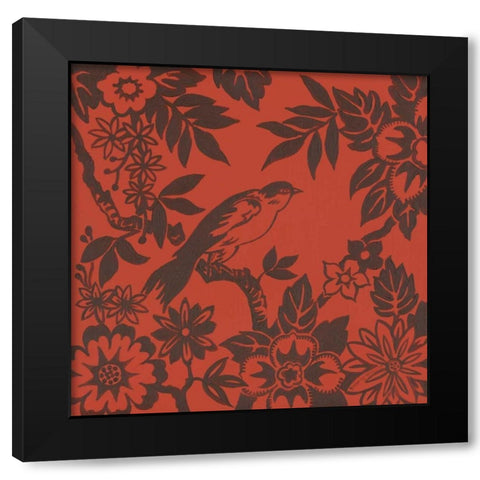 Bird Song I Black Modern Wood Framed Art Print by Gorham, Gregory