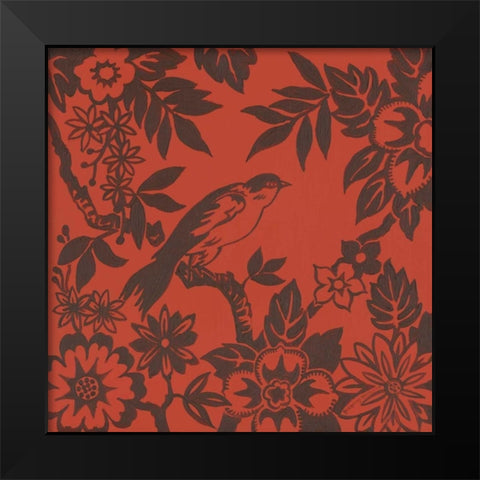 Bird Song I Black Modern Wood Framed Art Print by Gorham, Gregory