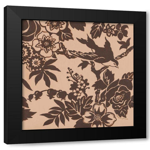 Bird Song II Black Modern Wood Framed Art Print by Gorham, Gregory