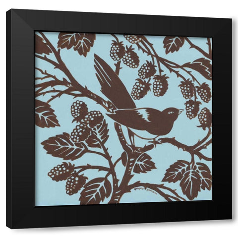 Bird Song III Black Modern Wood Framed Art Print by Gorham, Gregory