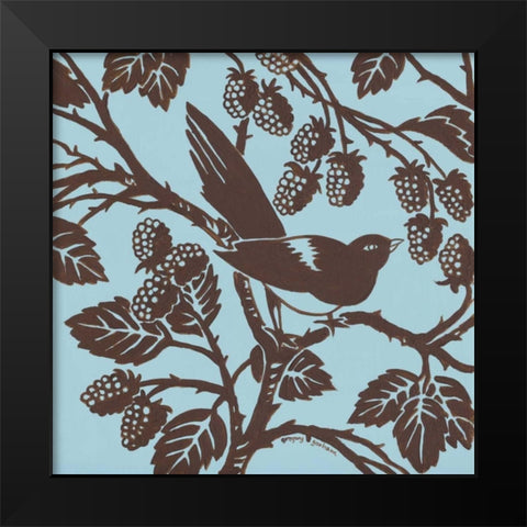 Bird Song III Black Modern Wood Framed Art Print by Gorham, Gregory