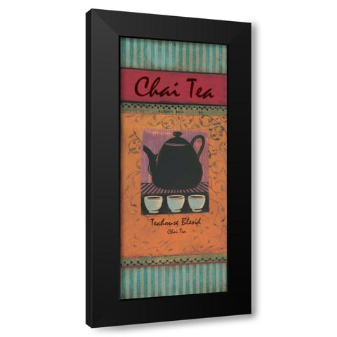 Chai Tea Black Modern Wood Framed Art Print by Gorham, Gregory