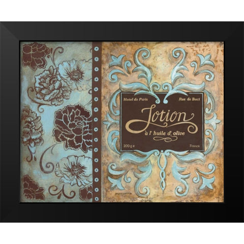 Lotion de Paris Black Modern Wood Framed Art Print by Gorham, Gregory