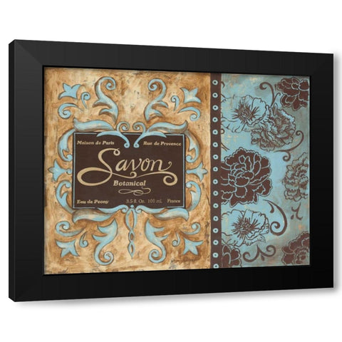 Savon de Paris Black Modern Wood Framed Art Print with Double Matting by Gorham, Gregory