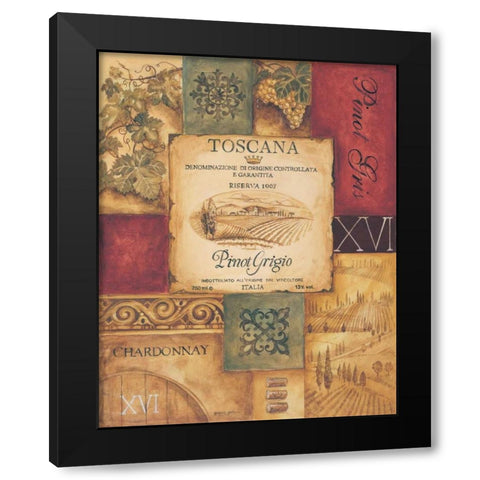 Wine Country I Black Modern Wood Framed Art Print by Gorham, Gregory