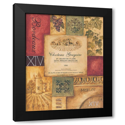 Wine Country II Black Modern Wood Framed Art Print by Gorham, Gregory
