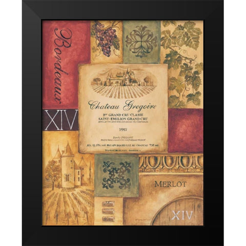 Wine Country II Black Modern Wood Framed Art Print by Gorham, Gregory