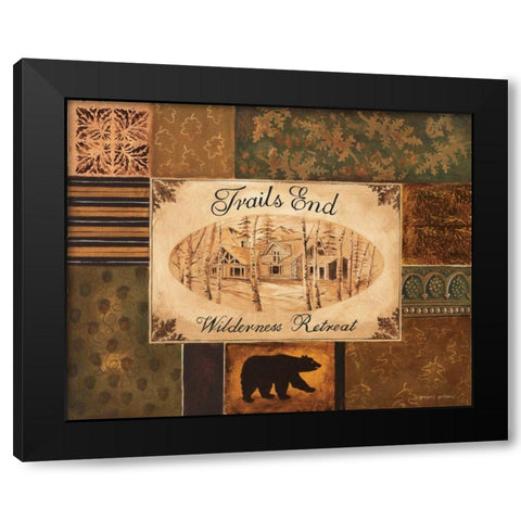 Trails End Black Modern Wood Framed Art Print by Gorham, Gregory
