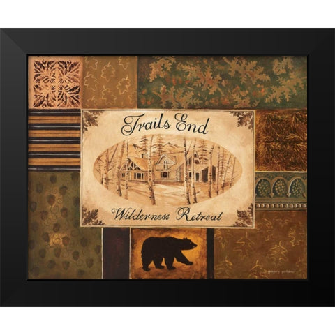 Trails End Black Modern Wood Framed Art Print by Gorham, Gregory