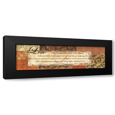 Love Never Fails - special Black Modern Wood Framed Art Print by Gorham, Gregory