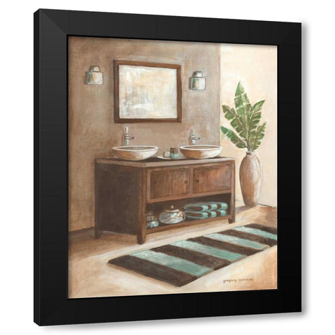 Bath Still Life I Black Modern Wood Framed Art Print by Gorham, Gregory