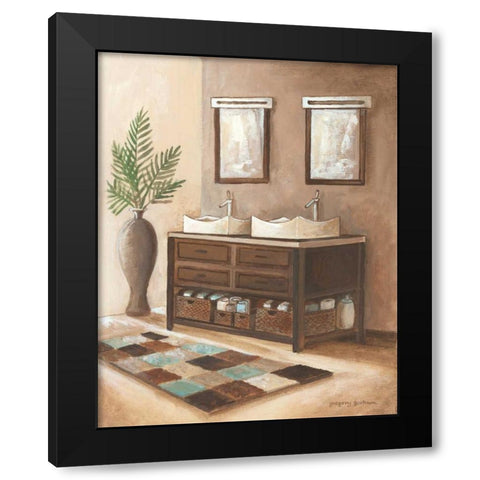 Bath Still Life II Black Modern Wood Framed Art Print by Gorham, Gregory