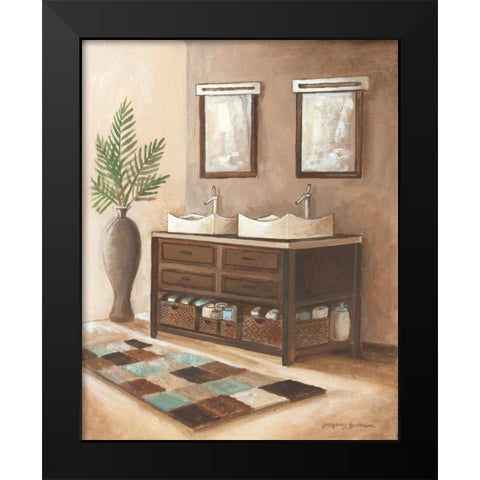 Bath Still Life II Black Modern Wood Framed Art Print by Gorham, Gregory