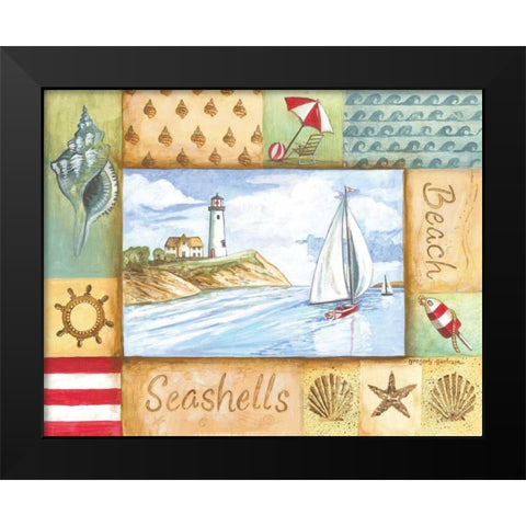 Summer Beach II Black Modern Wood Framed Art Print by Gorham, Gregory