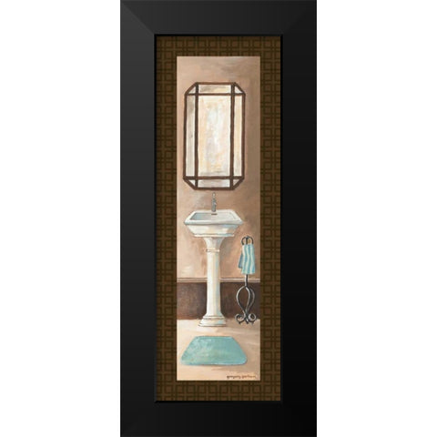 Bath Panel II Black Modern Wood Framed Art Print by Gorham, Gregory