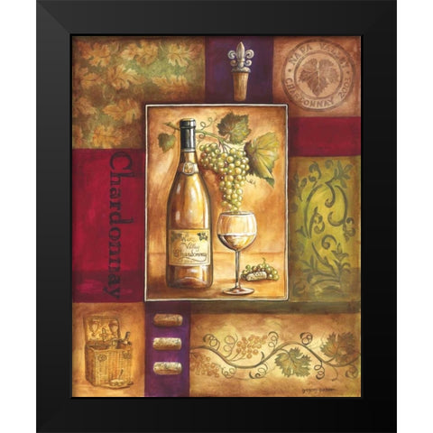 Valley Wine I Black Modern Wood Framed Art Print by Gorham, Gregory