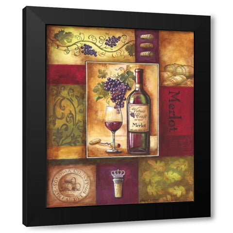 Valley Wine II Black Modern Wood Framed Art Print by Gorham, Gregory