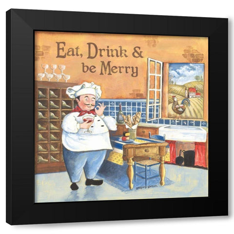Chef I Black Modern Wood Framed Art Print by Gorham, Gregory