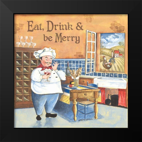 Chef I Black Modern Wood Framed Art Print by Gorham, Gregory