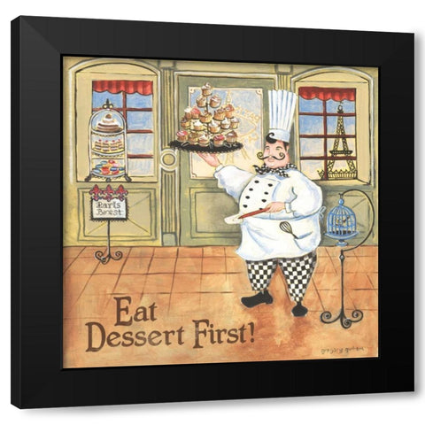 Chef III Black Modern Wood Framed Art Print by Gorham, Gregory