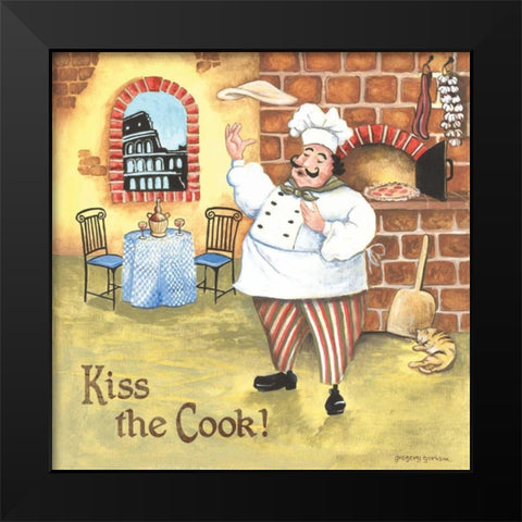 Chef IV Black Modern Wood Framed Art Print by Gorham, Gregory