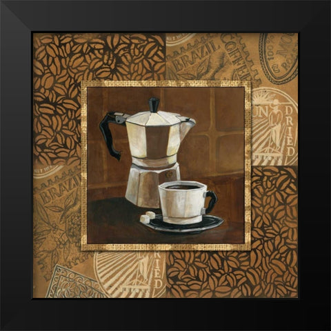 Coffee IV Black Modern Wood Framed Art Print by Gorham, Gregory