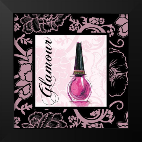 Fashion Pink Glamour Black Modern Wood Framed Art Print by Gorham, Gregory