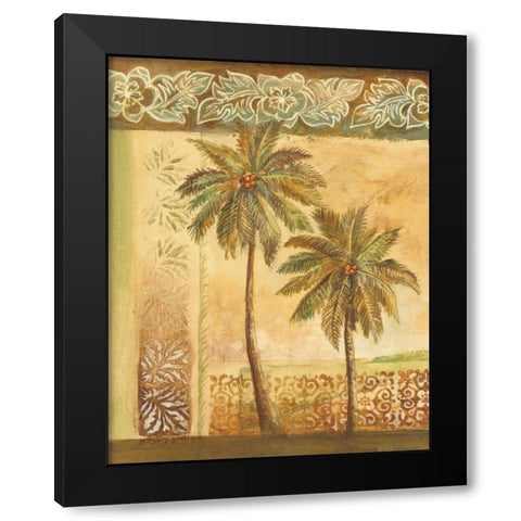 Palm Trees I Black Modern Wood Framed Art Print with Double Matting by Gorham, Gregory