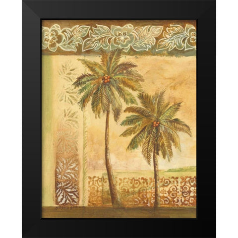Palm Trees I Black Modern Wood Framed Art Print by Gorham, Gregory