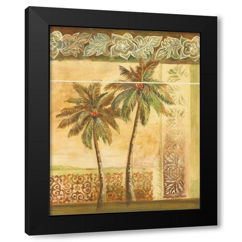 Palm Trees II Black Modern Wood Framed Art Print with Double Matting by Gorham, Gregory