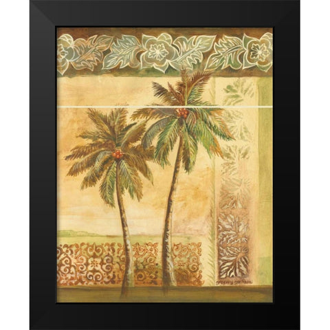 Palm Trees II Black Modern Wood Framed Art Print by Gorham, Gregory