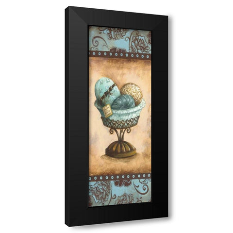 Savon Panel Black Modern Wood Framed Art Print with Double Matting by Gorham, Gregory