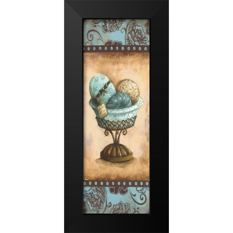 Savon Panel Black Modern Wood Framed Art Print by Gorham, Gregory