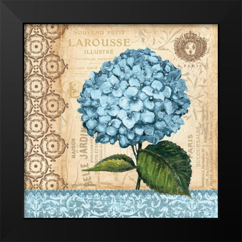 Hydrangea Black Modern Wood Framed Art Print by Gorham, Gregory