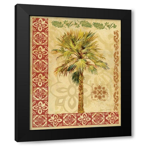 Summer Palm I Black Modern Wood Framed Art Print by Gorham, Gregory