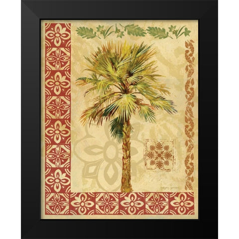 Summer Palm I Black Modern Wood Framed Art Print by Gorham, Gregory