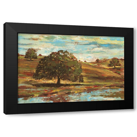 Landscape I Black Modern Wood Framed Art Print with Double Matting by Gorham, Gregory