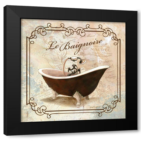 Femme Tub Black Modern Wood Framed Art Print with Double Matting by Gorham, Gregory